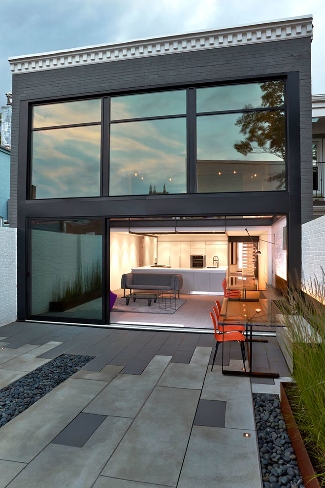 Example of a trendy exterior home design in DC Metro