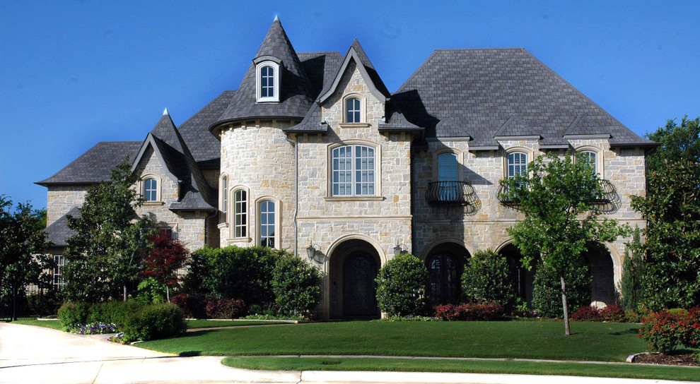 Sample of Finished Homes Mediterranean House Exterior Dallas by