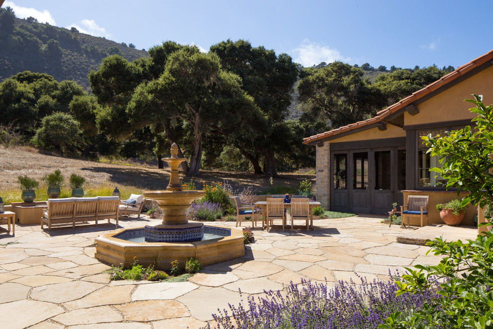 San Carlos Mediterranean Patio Santa Barbara by Tom Meaney