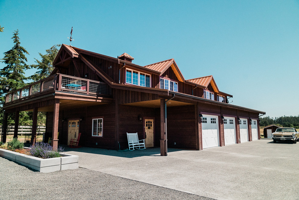 San Juan Classic Car Garage Apartment - Farmhouse - Exterior - Seattle ...