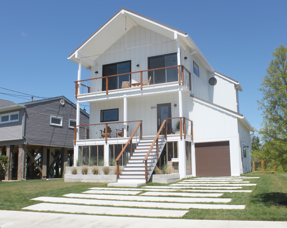 Sandy House Exterior Beach Style Exterior Philadelphia by