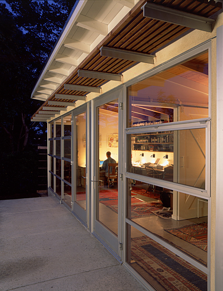 Inspiration for a contemporary house exterior in Santa Barbara.