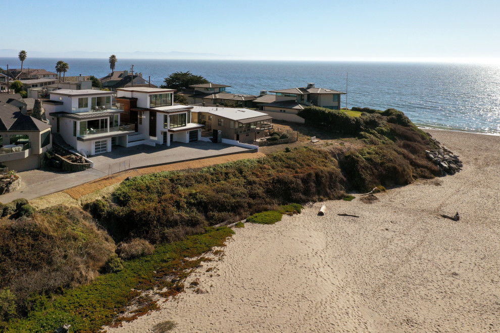Santa Cruz Beach Front Property, Modern Malibu Style Contemporary