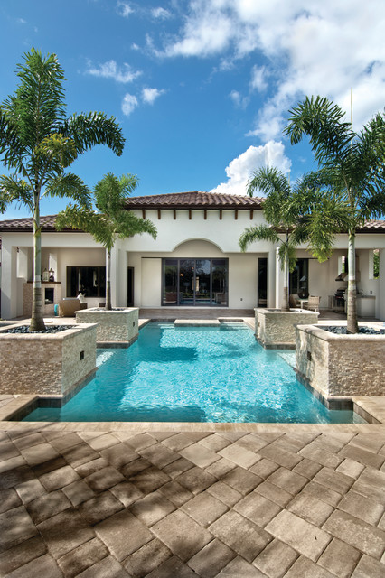 Sater Design Collection's 6799 "Arabella" Home Plan - Mediterráneo