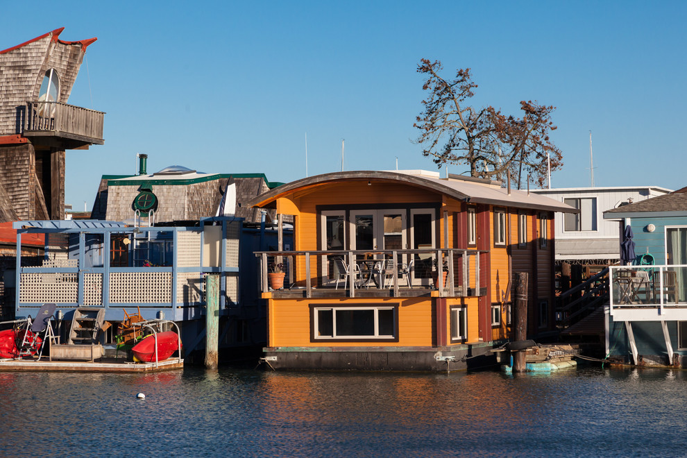 Sausalito Houseboat Beach Style Exterior San Francisco by Peter