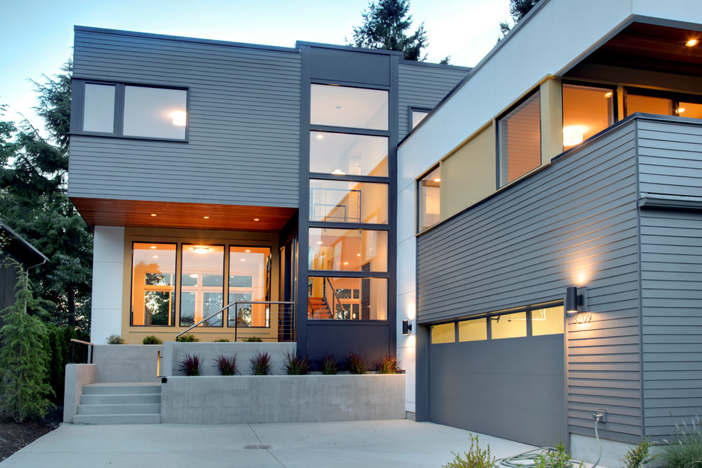 Zweistöckiges Modernes Haus in Seattle