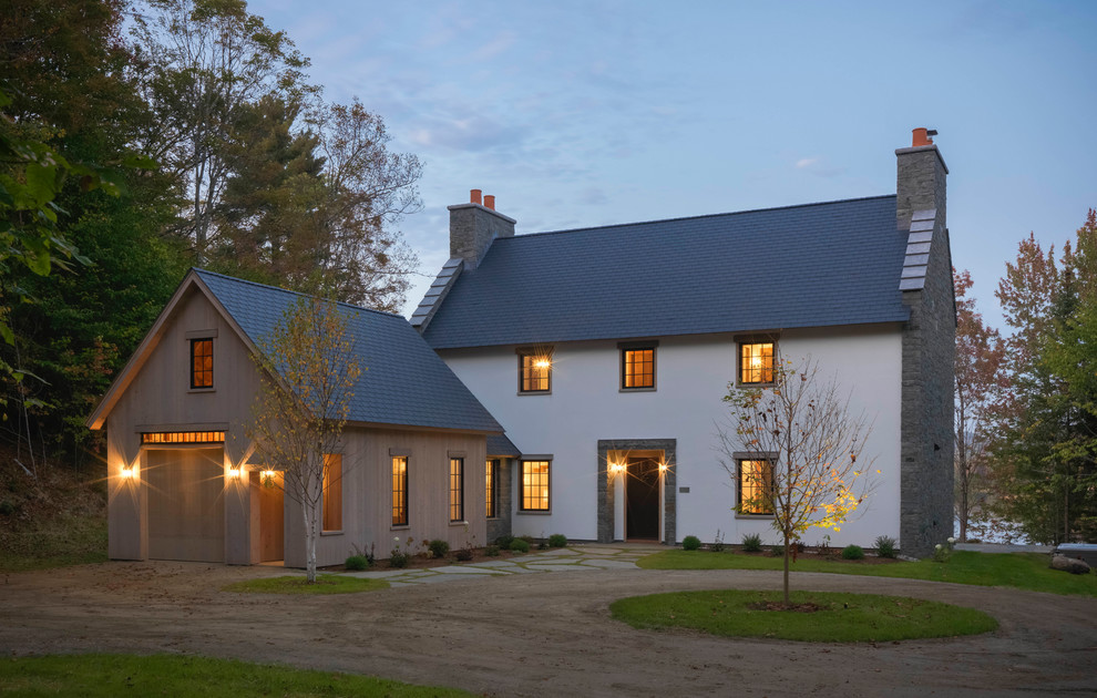 Scottish Stone Cottage Farmhouse Exterior Burlington by