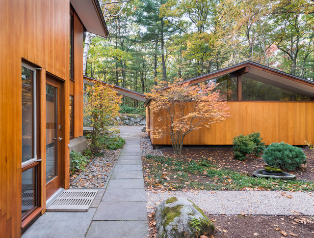 Sculpted to the Land - Midcentury - Exterior - Boston - by ...