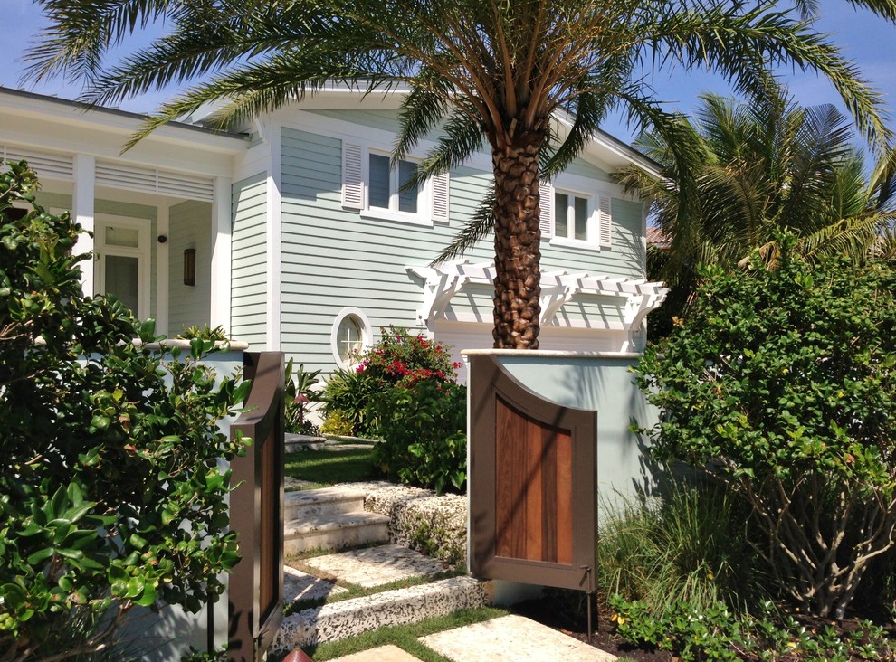 This is an example of a traditional house exterior in Miami.
