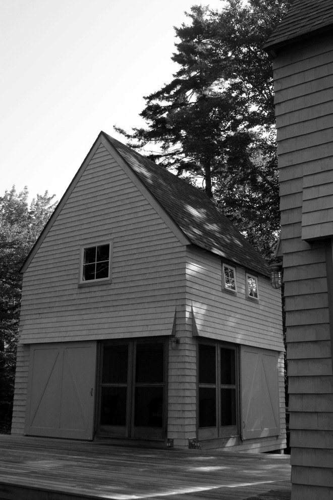 Seal Cove Bunkhouses Farmhouse Exterior Portland Maine by Eric