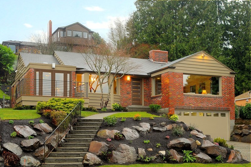 Eclectic exterior home photo in Seattle