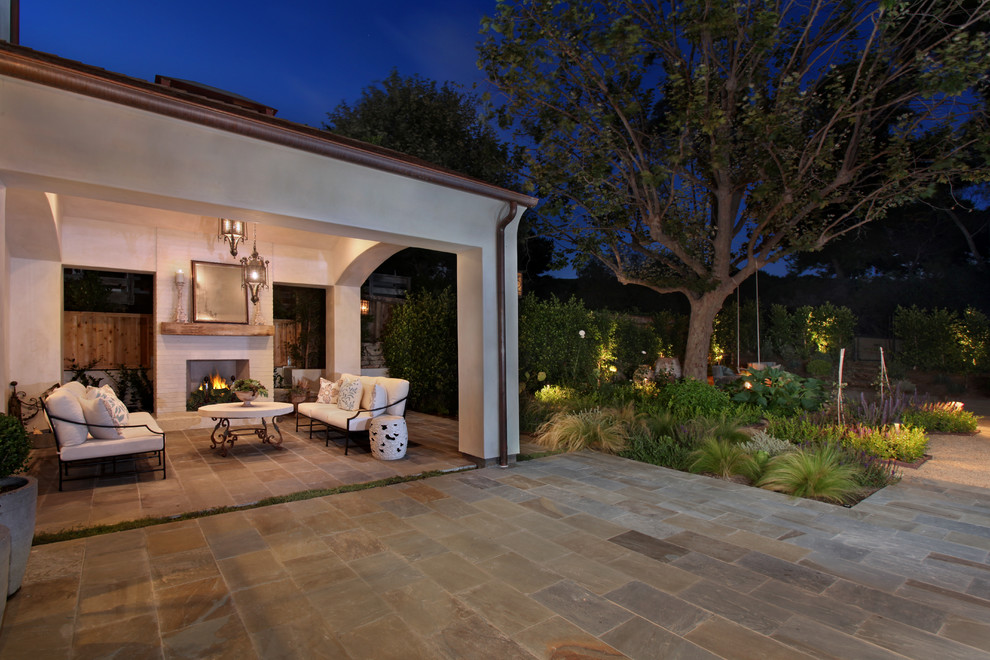 Inspiration for a coastal exterior home remodel in Orange County