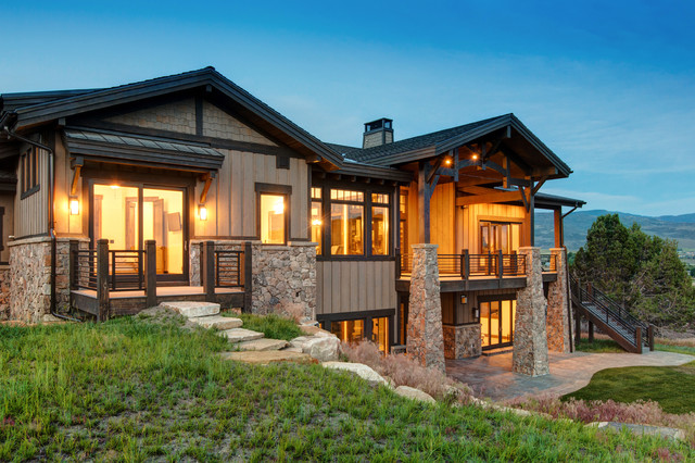 Secluded Red Ledges Mountain Retreat - Rustic - House Exterior - Salt ...