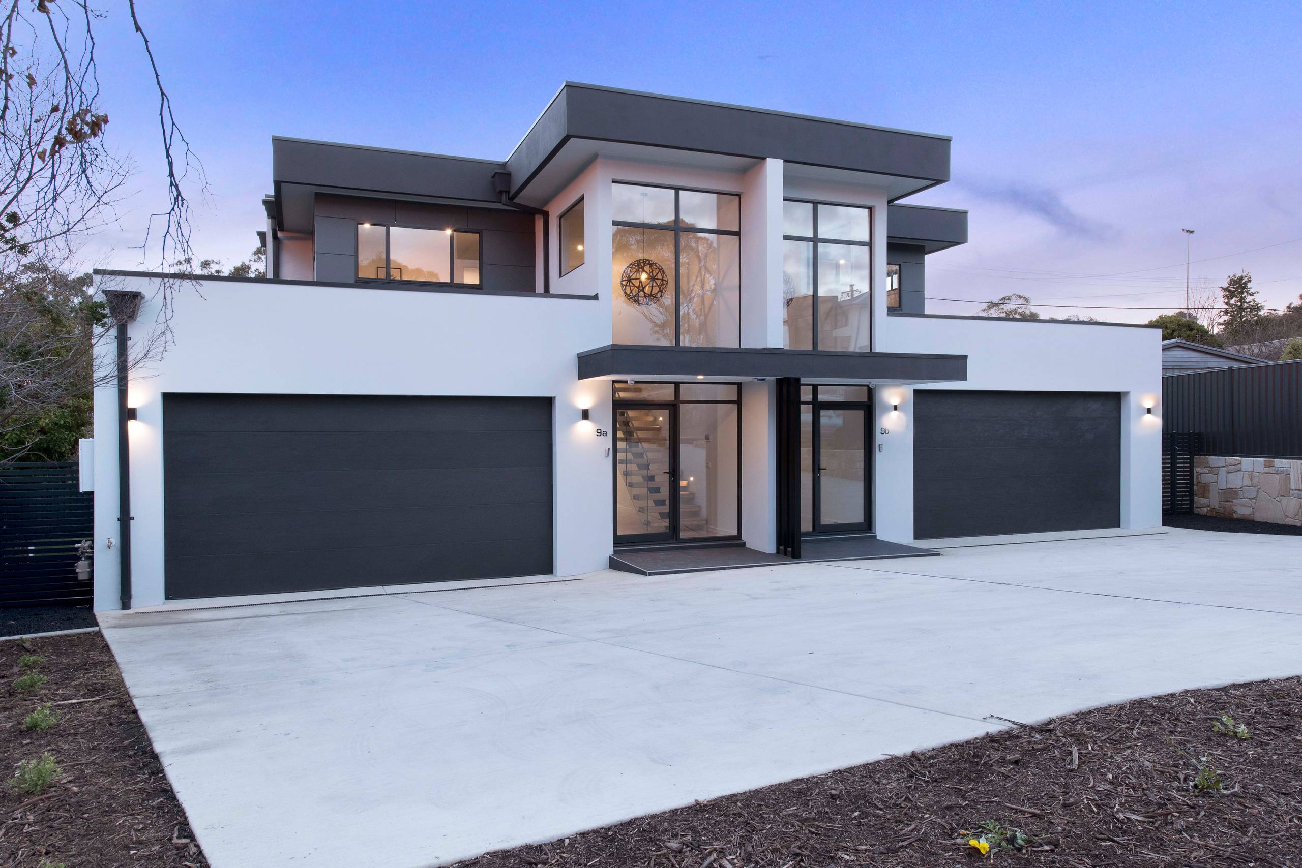 Seeing Double Dual Occupancy Modern Exterior Canberra Queanbeyan By Studio56 Building Design Houzz