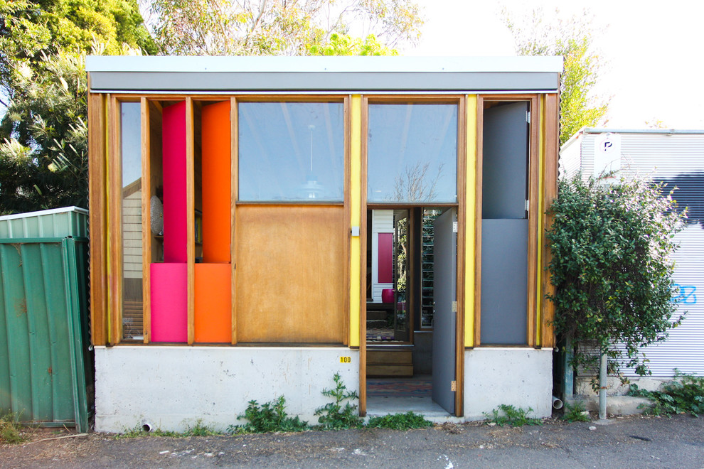 Inspiration for an industrial exterior home remodel in Sydney