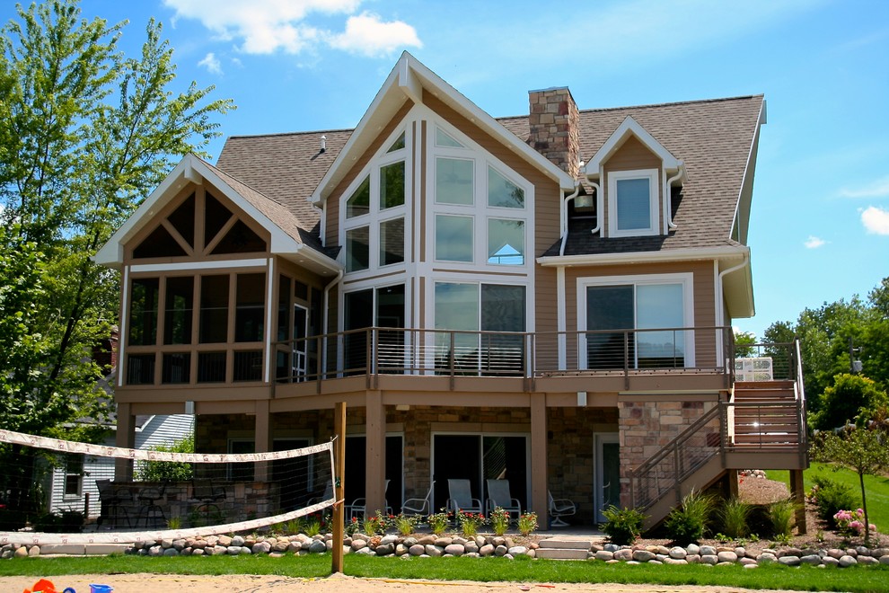 Shavehead Lake Cottage Contemporary Exterior Grand Rapids by