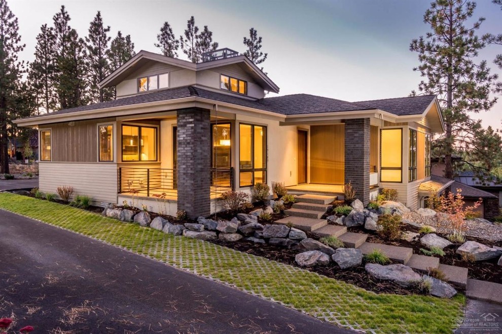 Shevlin Contemporary New Home Construction Transitional Exterior