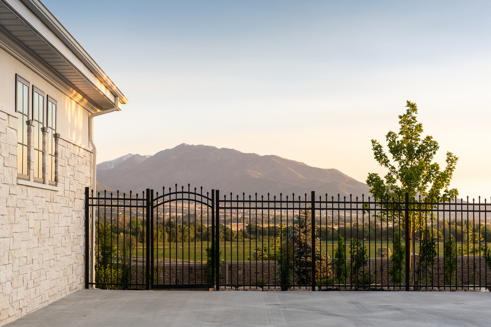 Inspiration for a classic house exterior in Salt Lake City.