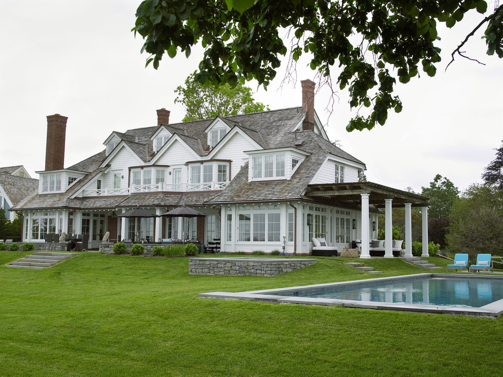 Shippan Point Traditional Exterior New York by Ken Gemes