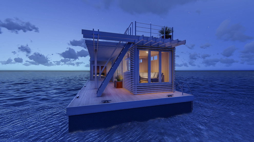 Shipping Container Floating Housing Units - Modern - Exterior - Other