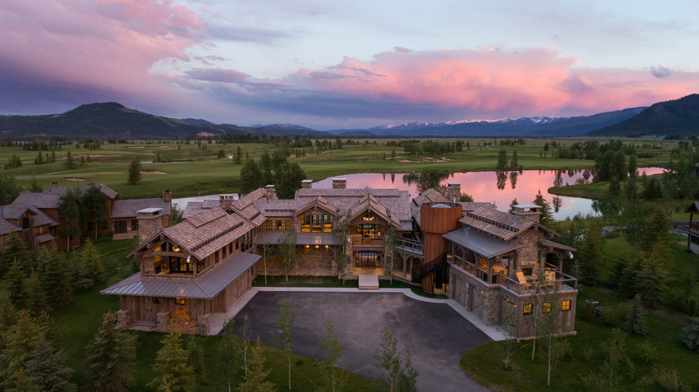 Shooting Star Residence Teton Village, Wyoming Rustic Exterior