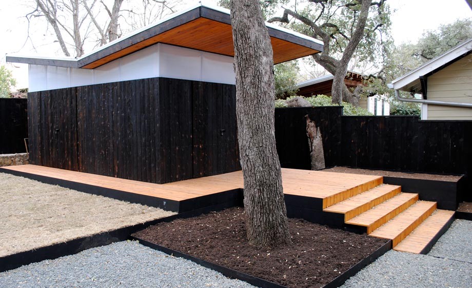 Inspiration for a contemporary house exterior in Portland.