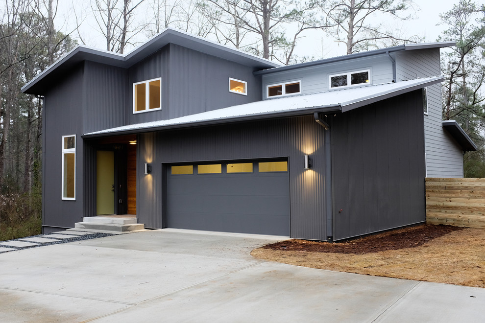 Side Exterior Modern Exterior Atlanta by J.W. York Homes Houzz