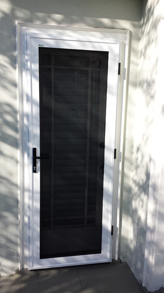 Side Hinged Security Screen Door Pasadena Exterior Los Angeles