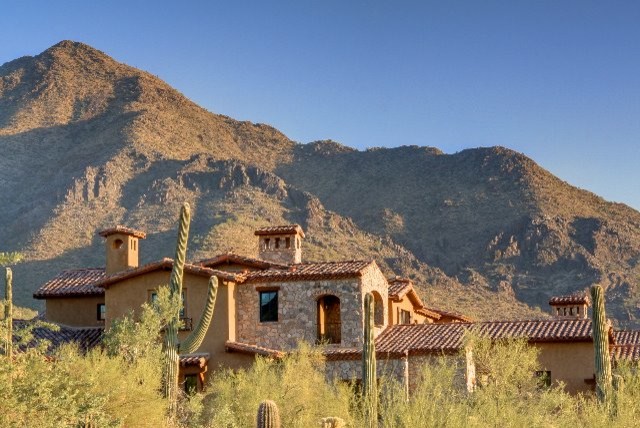 Silverleaf Sanctuary Mediterranean Exterior Phoenix By Calvis Wyant Luxury Homes Houzz