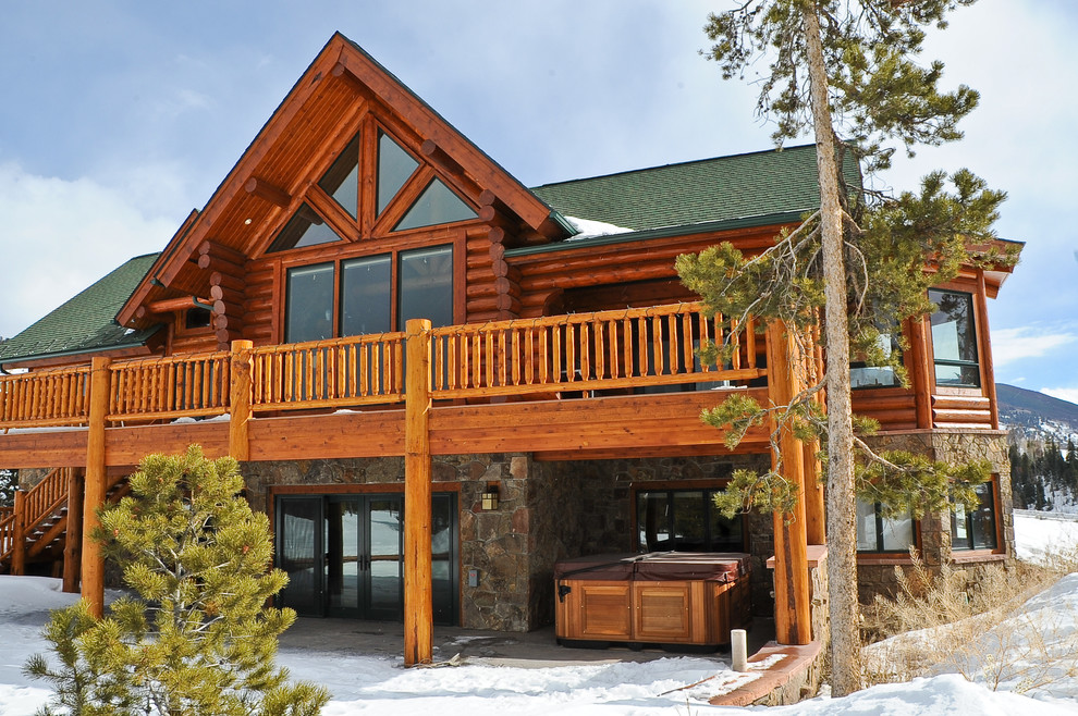 Silverthorne Hybrid Log Solar - Rustic - Exterior - Denver - by