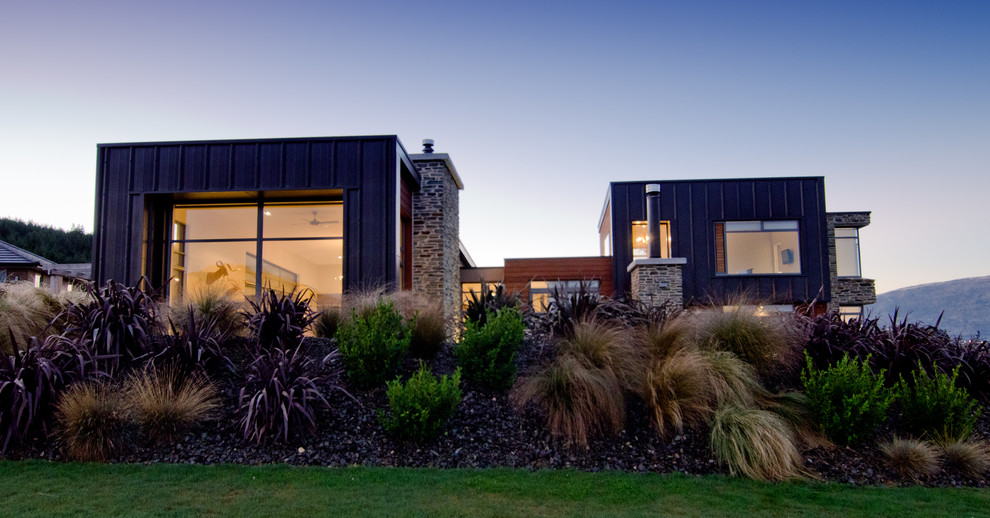 Contemporary house exterior in Dunedin.