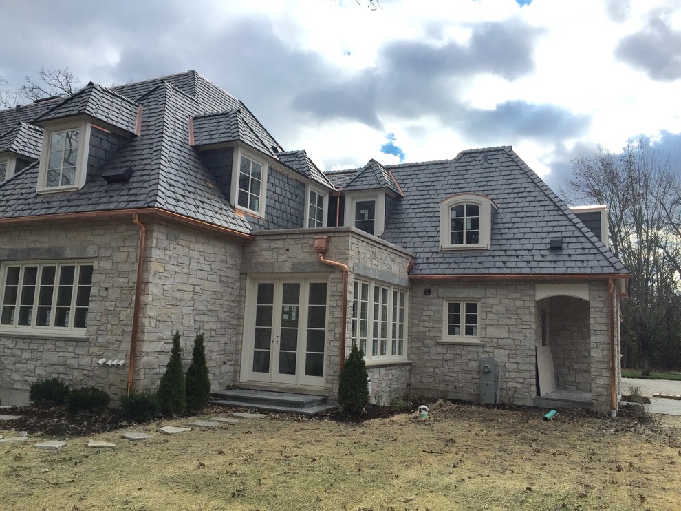 Slate Roof, Copper Gutters and Masonry - Lake Forest IL ...