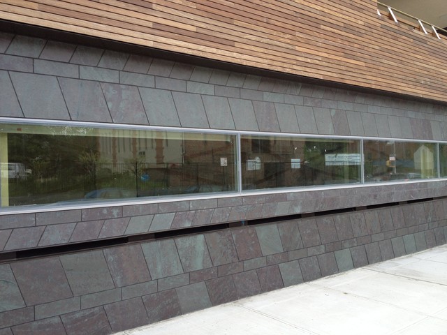 Slate Wall Cladding Contemporary House Exterior Burlington By Vermont Structural Company Houzz Ie - Slate Wall Tiles Outdoor