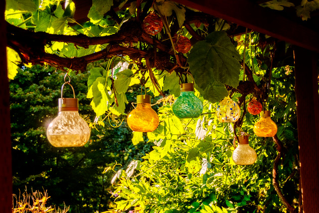 Create Glass Lanterns for the Backyard