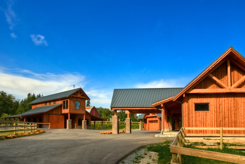 South Langley Home & Stable - Farmhouse - Exterior - Vancouver - by