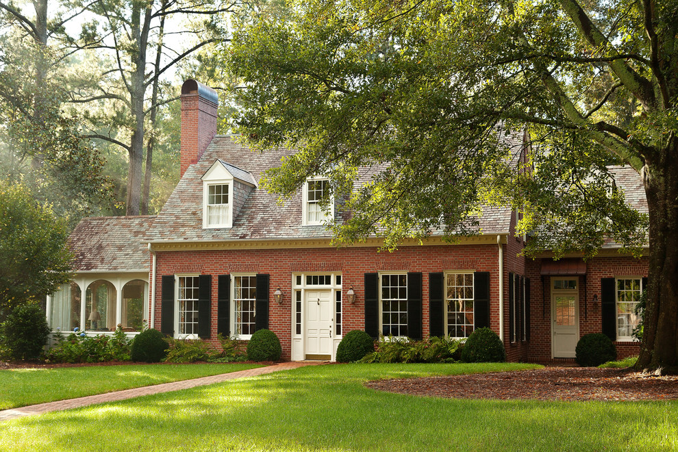 Southern Influence Traditional House Exterior Atlanta by