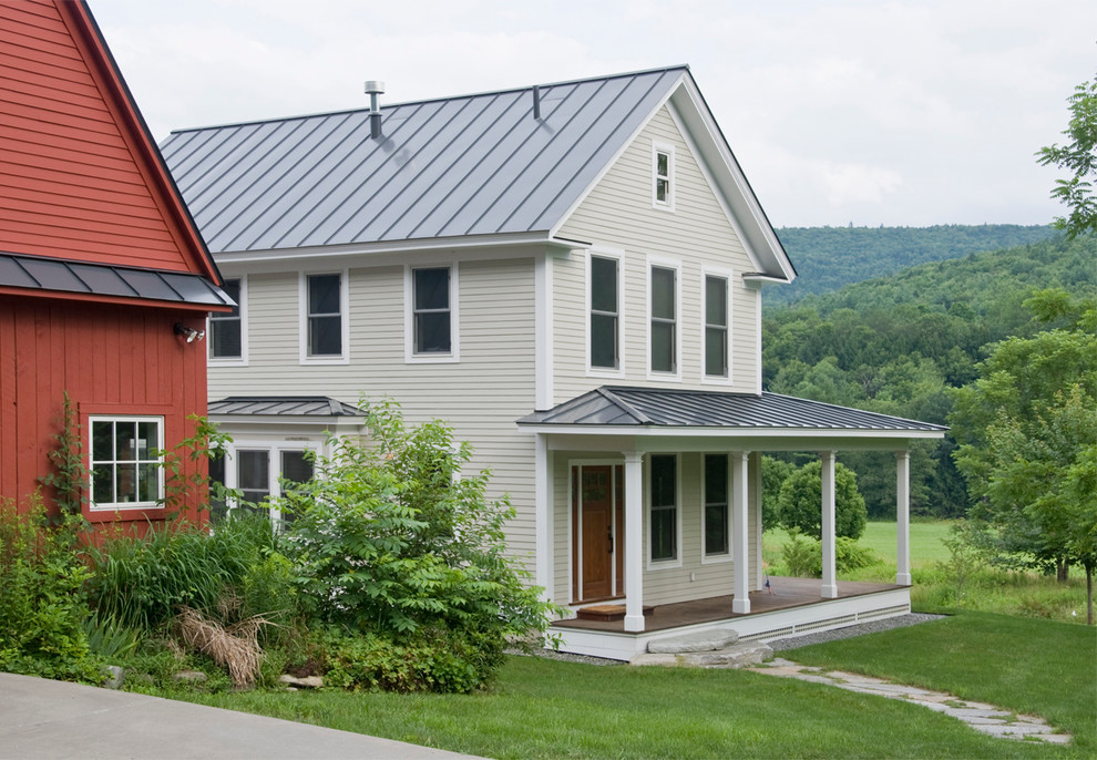 Southern Vt Greek Revival Farmhouse Addition Traditional Exterior Burlington By Bluetime Collaborative Houzz
