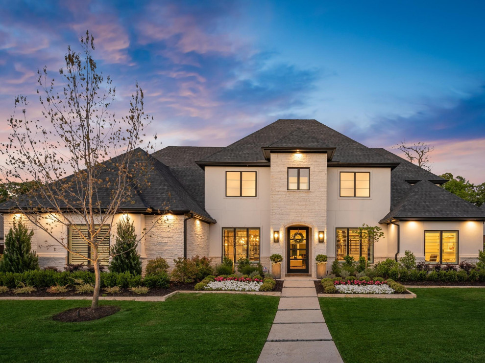 Southlake Custom Home - Transitional - Exterior - Dallas - by Q Home ...