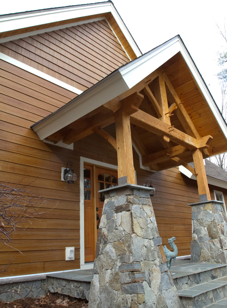 SouthPeak Timber Frame Exterior Contemporain Façade Richmond