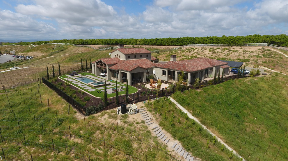 Spanish Mediterranean Custom Home Temecula Valley Wine Country