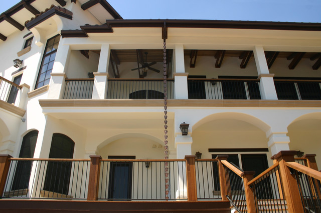 Spanish Mission Style Custom Home - Mediterranean - Exterior - San Luis