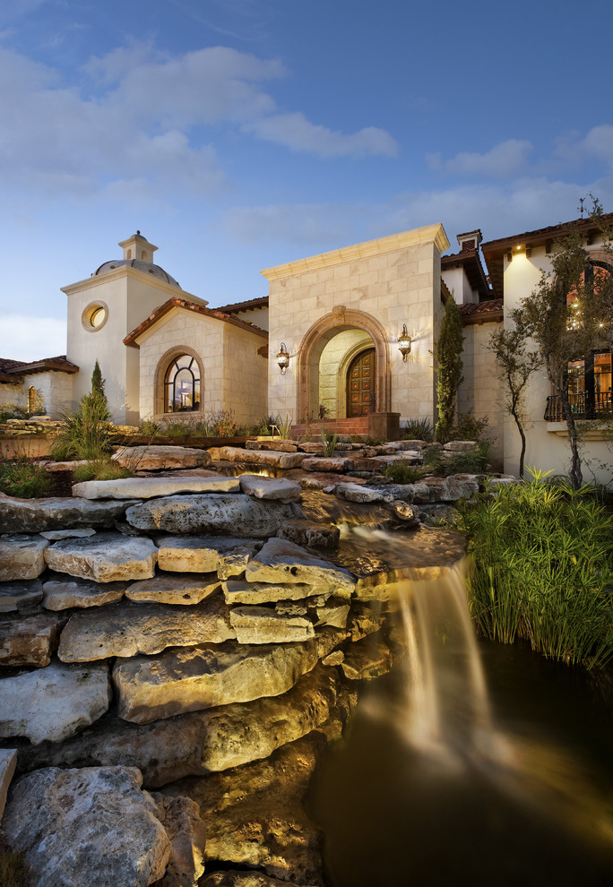 Spanish Oaks Hacienda - Mediterranean - Exterior - Austin - by JAUREGUI