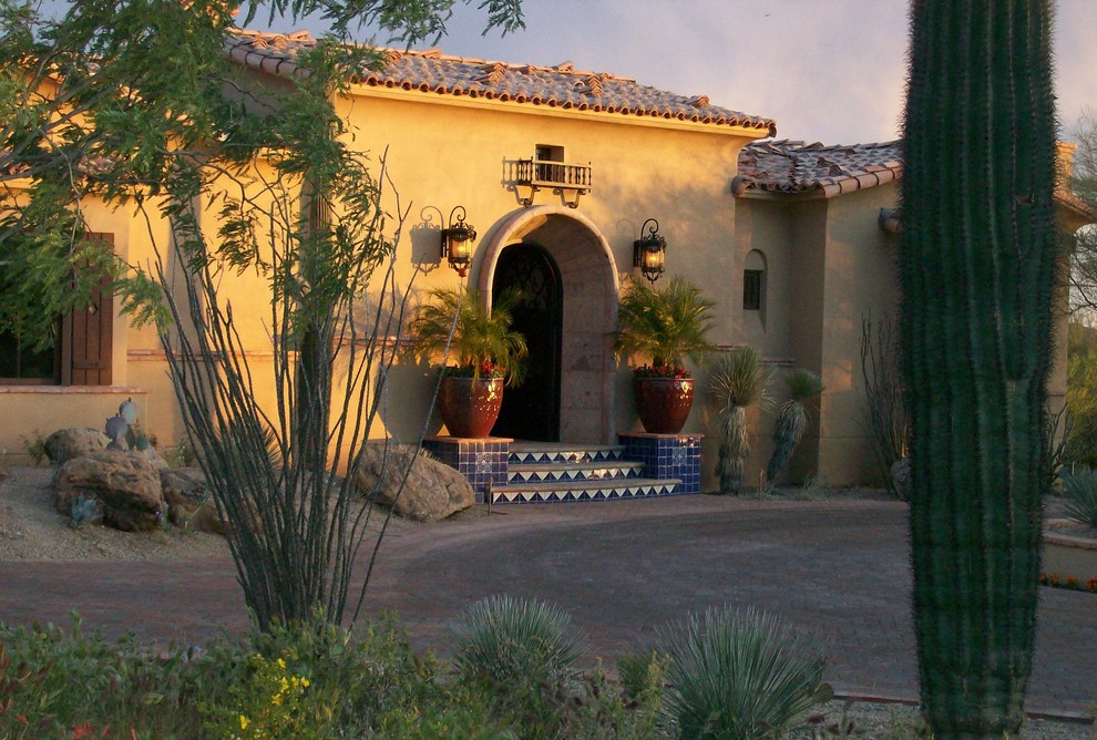 Spanish Revival Home Mediterranean Exterior Phoenix by Casas