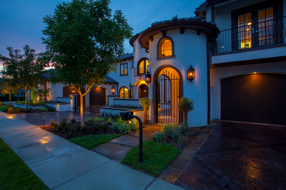 Spanish Style Stucco Mediterranean Exterior Dallas by Alair