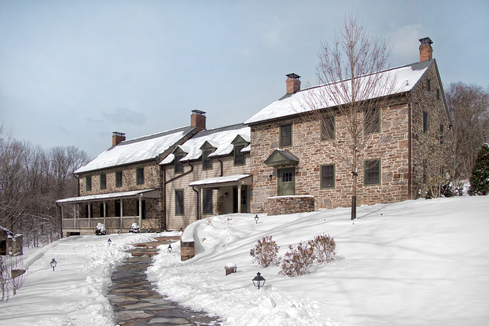 SPINNERSTOWN STONE HOUSE. Traditional Exterior Philadelphia by