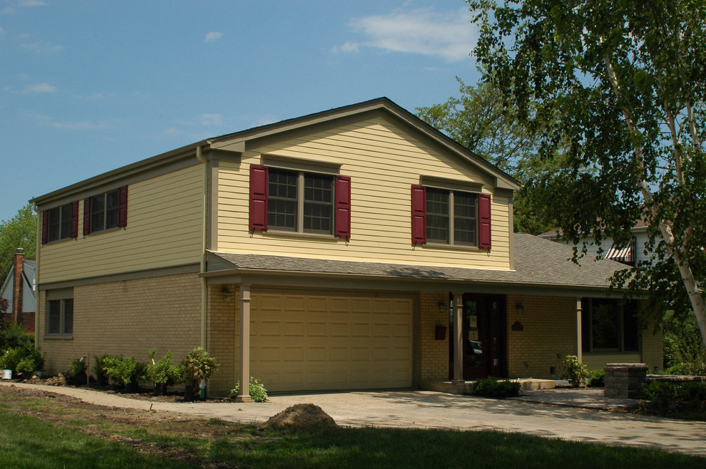 Split Level, James Hardie Siding & Trim Traditional House Exterior