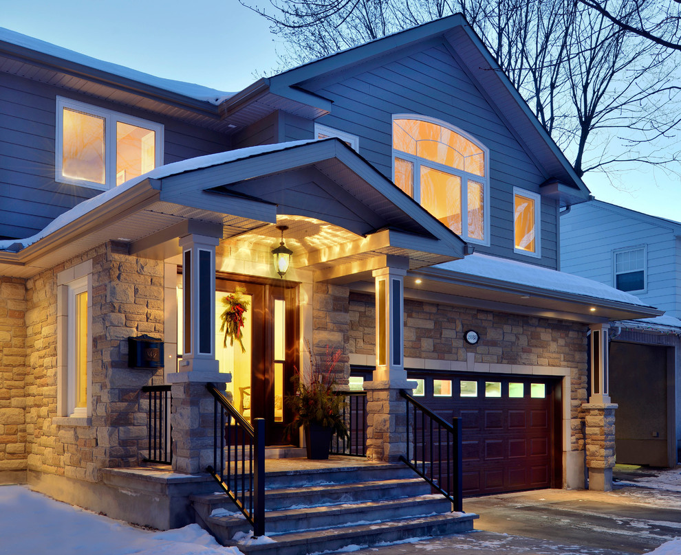 Split Level Transformation Traditional Exterior Ottawa by