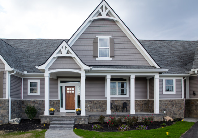 Sprawling Ranch Craftsman Exterior Detroit By Woodline Building Company Houzz