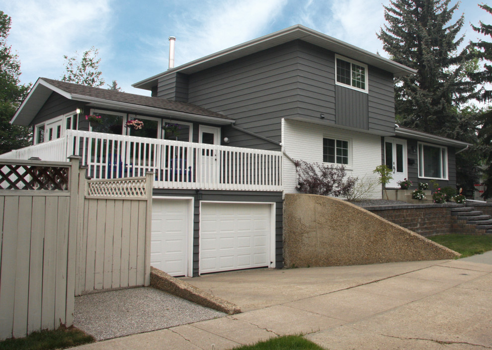 This is an example of a classic house exterior in Calgary.