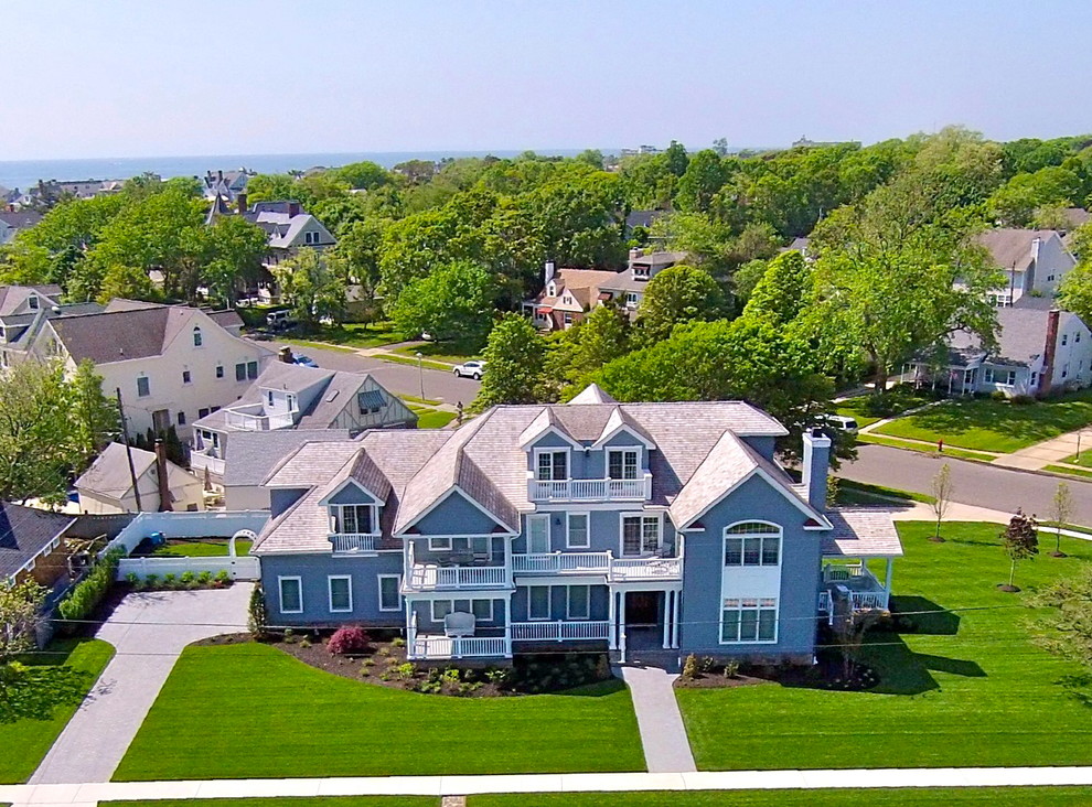Spring Lake Beach House Beach Style Exterior New York by Debcan Construction Houzz